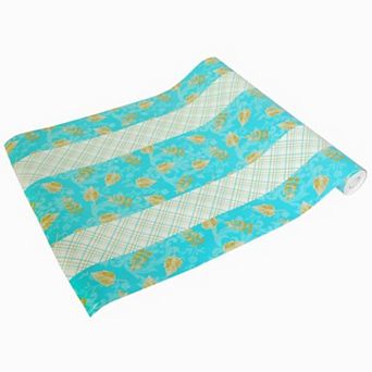 Aqua Translucent Peel and Stick Wallpaper Roll Self Adhesive Vinyl Wall Covering for Home Decor
