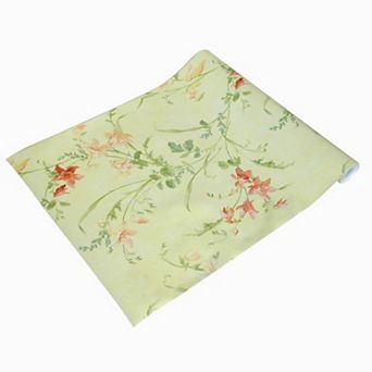 Flower Toss Peel and Stick Wallpaper Roll Self Adhesive Vinyl Wall Covering for Home Decor