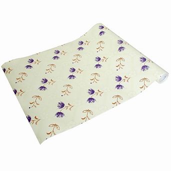 Decorative Flower Pattern Peel and Stick Wallpaper Roll Self Adhesive Vinyl Wall Covering Home Decor