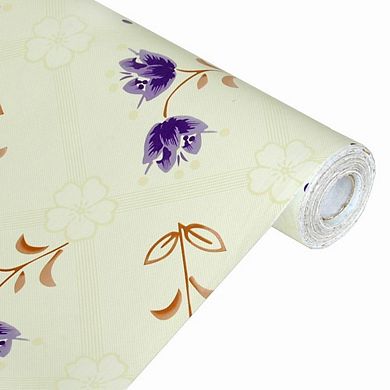 Decorative Flower Pattern Peel and Stick Wallpaper Roll Self Adhesive Vinyl Wall Covering Home Decor