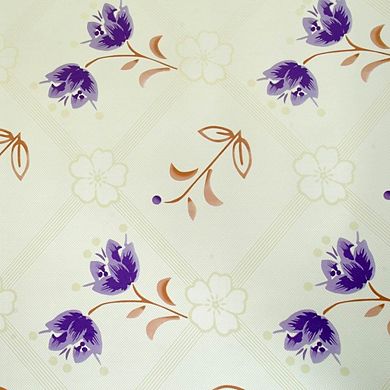 Decorative Flower Pattern Peel and Stick Wallpaper Roll Self Adhesive Vinyl Wall Covering Home Decor