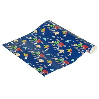 Ocean World Peel and Stick Wallpaper Roll Self Adhesive Vinyl Wall Covering for Home Decor