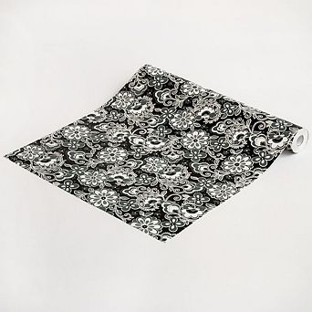 Floral Pattern Removable Wallpaper Roll Peel and Stick Vinyl Wall Paper for Walls Cabinets