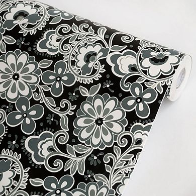 Floral Pattern Removable Wallpaper Roll Peel and Stick Vinyl Wall Paper for Walls Cabinets