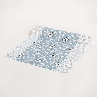 Chained Flower Peel and Stick Wallpaper Roll Self Adhesive Vinyl Wall Covering for Home Decor