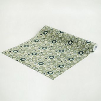 Capering Circle Peel and Stick Wallpaper Roll Self Adhesive Geometric Wall Covering
