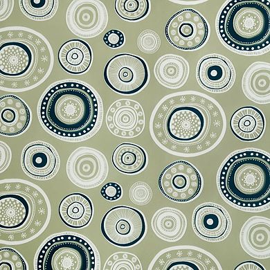 Capering Circle Peel and Stick Wallpaper Roll Self Adhesive Geometric Wall Covering