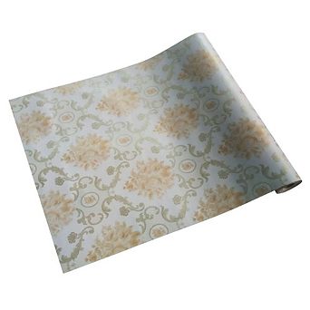 Pretty Flower Peel and Stick Wallpaper Roll Self Adhesive Floral Wall Covering