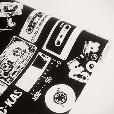 Musical Instruments Peel and Stick Wallpaper Roll Self Adhesive Vinyl Wall Covering for Home Decor