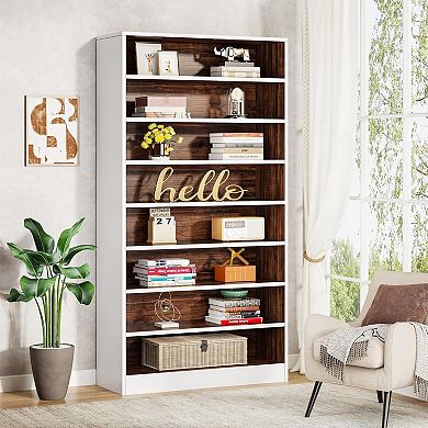 Bookshelf Cabinet Adjustable 9 Tier Storage Shelf for Home Organization