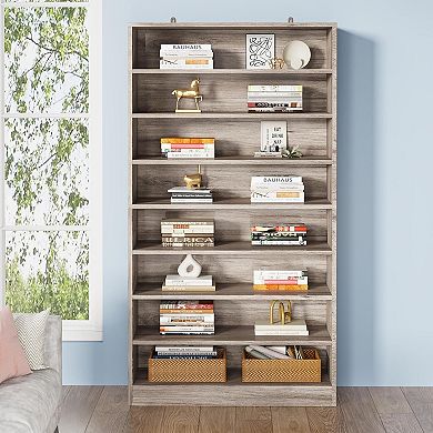 Bookshelf Cabinet Adjustable 9 Tier Storage Shelf for Home Organization