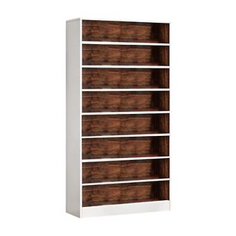 Bookshelf Cabinet Adjustable 9 tier Storage Shelf for Home Organization