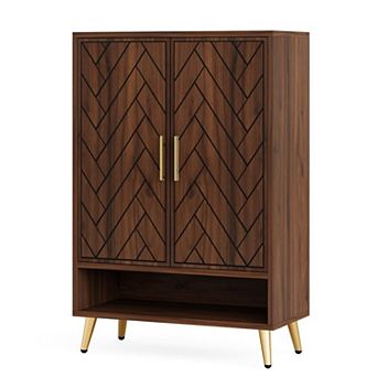 6 tier Shoe Cabinet Storage Organizer with Adjustable Shelves and Open Bottom Shelf for Entryway