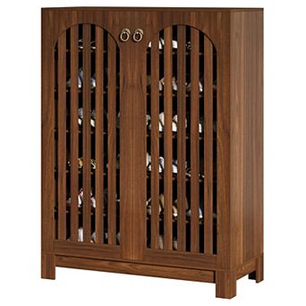6 tier Freestanding Shoe Storage Cabinet for Entryway Hallway and Home Storage Organization Needs