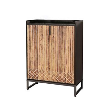 5 tier Shoe Storage Cabinet with Enclosed Doors for Entryway and Bedroom Organization