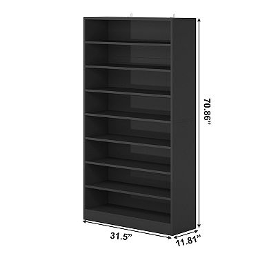 9 Tier Tall Shoe Organizer Rack with Open Storage Design for Shoes and Household Items