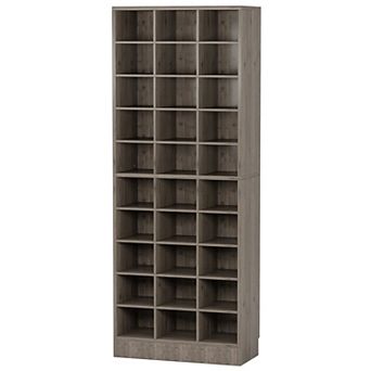 30 Cubby Shoe Storage Cabinet for Entryway Closet Organization with Vertical Space Saving Design