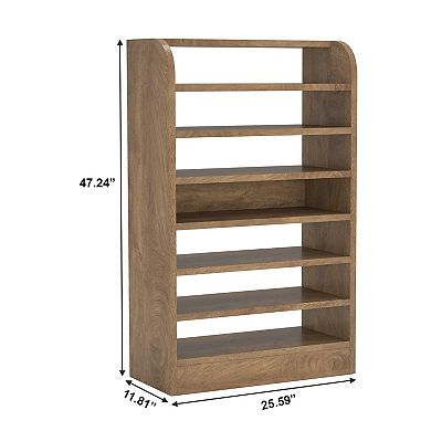 8 Tier Shoe Storage Rack with Open Shelves and Top Surface for Everyday Home Organization