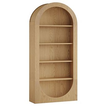 5 tier Arched Shoe Storage Cabinet Open Shelf Organizer for Entryway Bedroom and Living Space