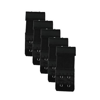 Women 5 pc Stretchy Bra Extenders 2x2/2x3/2x4 Hooks Elastic Back Bra Extension Strap Bra Band