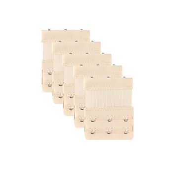 Women 5 pc Stretchy Bra Extenders 2x2/2x3/2x4 Hooks Elastic Back Bra Extension Strap Bra Band