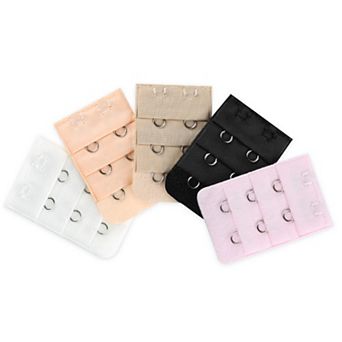 Lady 3 x 2 Hooks Brassiere Bra Strapless Extension Strap Extender 5 pc