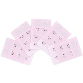Lady 3 x 2 Hooks Brassiere Bra Strapless Extension Strap Extender 5 pc