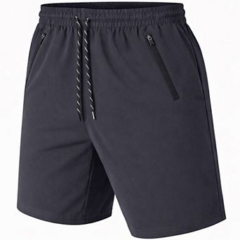 Jump Start Men's Performance Training Shorts With Zipper Pockets