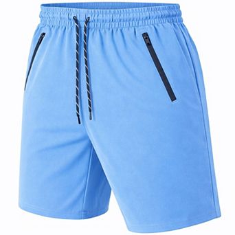 Jump Start Men's Performance Training Shorts With Zipper Pockets