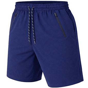 Jump Start Men's Performance Training Shorts With Zipper Pockets