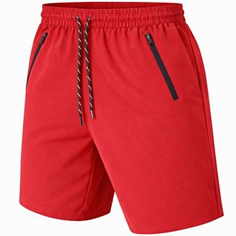 Jump Start Men's Performance Training Shorts With Zipper Pockets