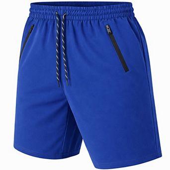 Jump Start Men's Performance Training Shorts With Zipper Pockets