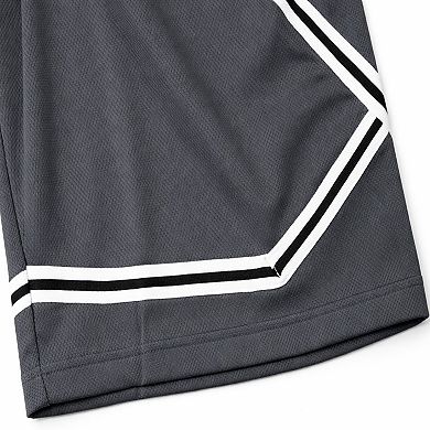 Jump Start Men's Moisture Wicking Performance Mesh Shorts With Pockets -5 Pack