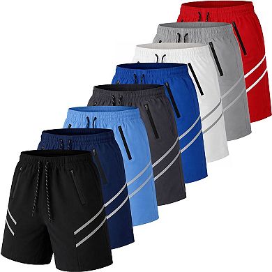 Jump Start Men's Performance Training Shorts With Zipper Pockets