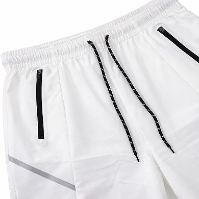 Jump Start Men's Performance Training Shorts With Zipper Pockets