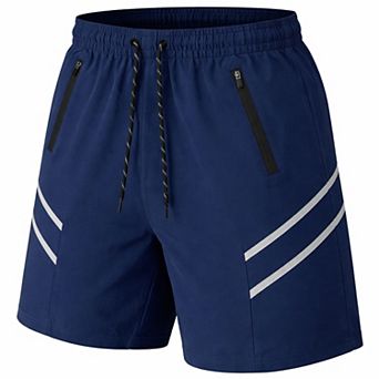 Jump Start Men's Performance Training Shorts With Zipper Pockets