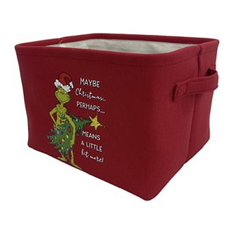 Dr. Seuss The Grinch Maybe Christmas Perhaps Soft Storage Bin