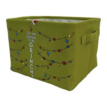 Dr. Seuss The Grinch Tis The Season To Be Grinchy Soft Storage Bin