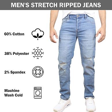 Blue Ice Men's Stretch Ripped Jeans-2 Pack