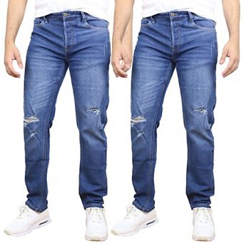 Blue Ice Men's Stretch Ripped Jeans-2 Pack