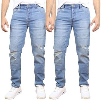 Blue Ice Men's Stretch Ripped Jeans-2 Pack