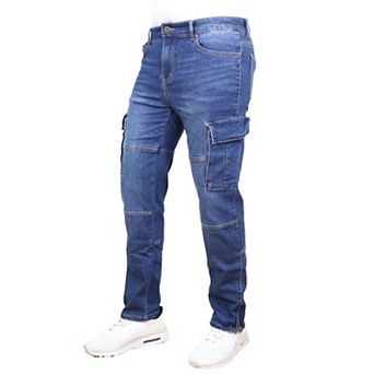 Blue Ice Men's Stretch Cargo Pocket Jeans