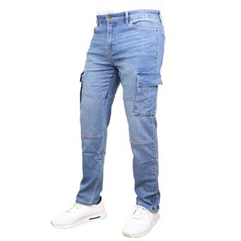 Blue Ice Men's Stretch Cargo Pocket Jeans