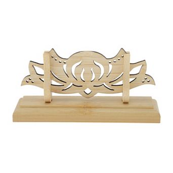 1 pc Detachable Folding Fan Style Ink Cloud Fan Display Stand Yellow