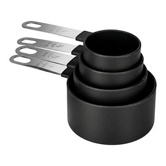 Affordable Plastic Measuring Spoons Set, Nesting Kitchen Spoons for Compact Storage