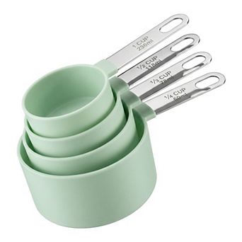 Affordable Plastic Measuring Spoons Set, Nesting Kitchen Spoons for Compact Storage