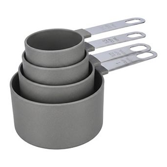 Affordable Plastic Measuring Spoons Set, Nesting Kitchen Spoons for Compact Storage