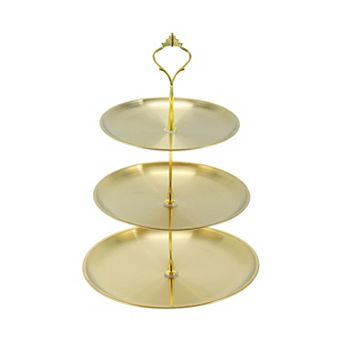 1 pc 3 tier Round Cup Cake Holder Tower with Tiered Serving Tray for Donut Fruits