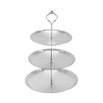 1 pc 3 tier Round Cup Cake Holder Tower with Tiered Serving Tray for Donut Fruits