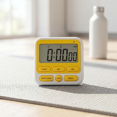 Kitchen Timer, Loud Alarm Clock Magnetic Backing Stand Cooking Timers